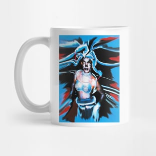 Stylized gorgona medusa LGBT costume in Gay parade Mug